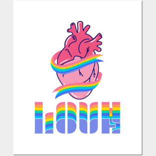 LOVE IS LOVE by WOOF SHIRT Posters and Art